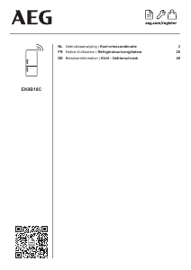 Handleiding AEG EK9B18C Koel-vries combinatie