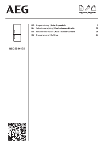 Handleiding AEG NSC5S141ES Koel-vries combinatie