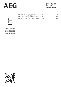 Bedienungsanleitung AEG ORC7P361DB Kühl-gefrierkombination