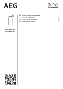 Bruksanvisning AEG ORC8M321CL Kjøle-fryseskap