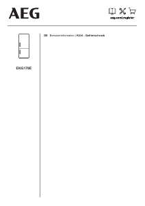 Bedienungsanleitung AEG EKG178E Kühl-gefrierkombination