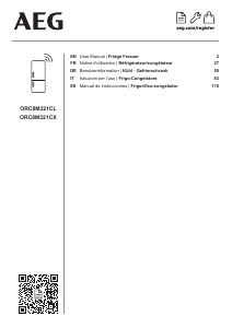 Manual de uso AEG ORC8M321CX Frigorífico combinado