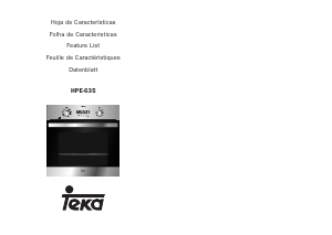 Manual de uso Teka HPE 635 Horno