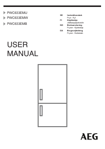 Bruksanvisning AEG PWC633EMU Kyl-frys