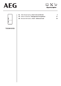 Mode d’emploi AEG TSC6N181ES Réfrigérateur combiné