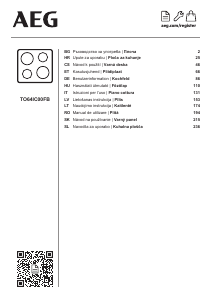 Manual AEG TO64IC00FB Plită