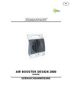 Manuale Suntec Air Booster Design 2000 Termoventilatore