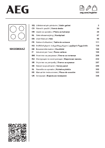 Руководство AEG NIK85M00AZ Варочная поверхность