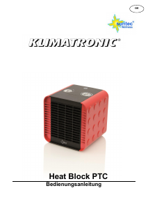 Manuál Suntec Heat Block PTC Topení