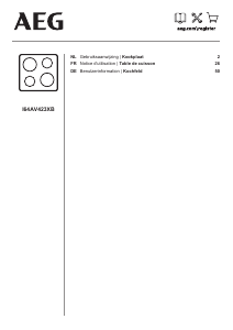 Mode d’emploi AEG I64AV423XB Table de cuisson