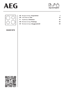 Handleiding AEG SI84IB1SFB Kookplaat