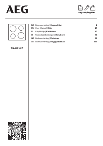 Handleiding AEG TI64IB10IZ Kookplaat