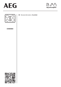 Bedienungsanleitung AEG EX80IBSI Kochfeld