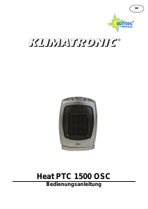 Manual de uso Suntec Heat PTC 1500 OSC Calefactor