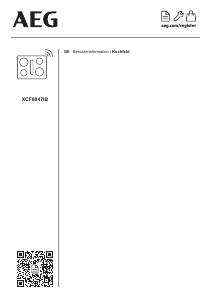 Bedienungsanleitung AEG XCF6847IB Kochfeld