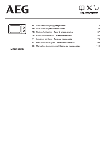 Manual AEG MFB252DB Microwave