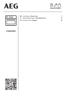 Manual AEG CQKB8S8B0 Oven