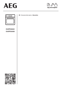 Bedienungsanleitung AEG OU5PE42AB Backofen