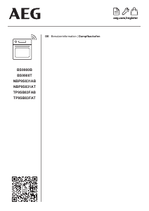 Bedienungsanleitung AEG TP9SB83FAT Backofen