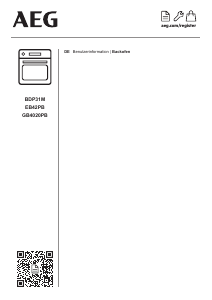 Bedienungsanleitung AEG EB42PB Backofen