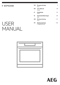 Brugsanvisning AEG BXP6000B Ovn