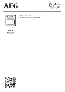 Bedienungsanleitung AEG BD41B Backofen