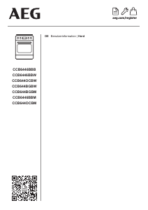 Bedienungsanleitung AEG CCB644OCBW Herd