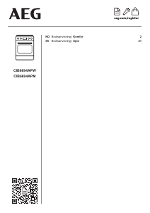Bruksanvisning AEG CIB6694APW Komfyr