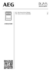 Mode d’emploi AEG CKB64414BM Cuisinière