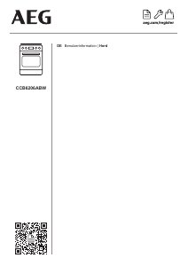 Bedienungsanleitung AEG CCB6206ABW Herd