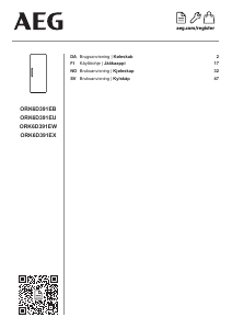 Bruksanvisning AEG ORK6D391EX Kylskåp