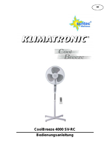 Käyttöohje Suntec CoolBreeze 4000 SV-RC Tuuletin