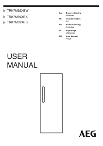 Manual AEG TRK7M39XEW Refrigerator