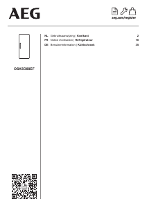 Handleiding AEG OSK5O88EF Koelkast