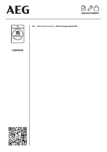 Handleiding AEG LWR8596 Was-droog combinatie