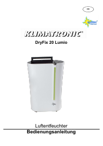 Bedienungsanleitung Suntec DryFix 20 Lumio Luftentfeuchter