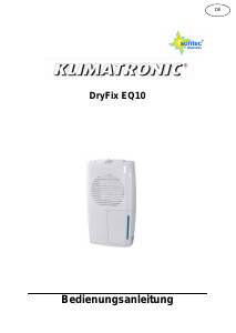 Manual Suntec DryFix EQ10 Dehumidifier