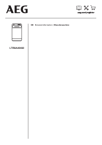 Bedienungsanleitung AEG LTR6A40460 Waschmaschine