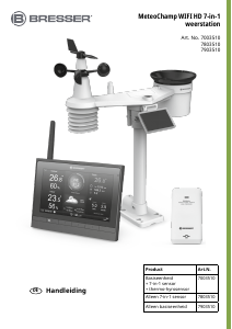 Handleiding Bresser 7003510 MeteoChamp WIFI HD Weerstation