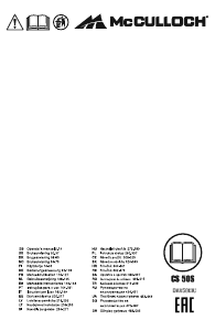 Bruksanvisning McCulloch CS 50S Motorsag