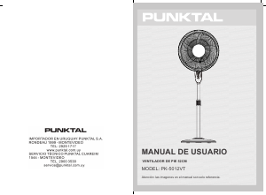Manual de uso Punktal PK-5012VT Ventilador