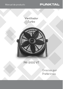 Manual de uso Punktal PK-5100 VT Ventilador