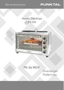 Manual de uso Punktal PK-36 INOX Horno