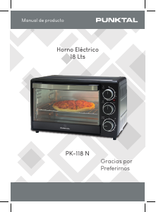 Manual de uso Punktal PK-118N Horno