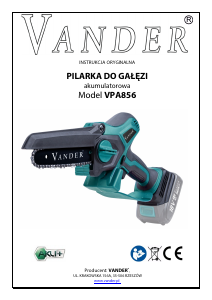 Instrukcja Vander VPA856 Piła łańcuchowa
