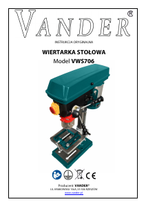 Instrukcja Vander VWS706 Wiertarka stołowa