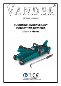 Instrukcja Vander VPH703 Podnośnik