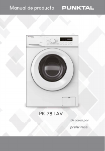 Manual de uso Punktal PK-78 LAV Lavadora