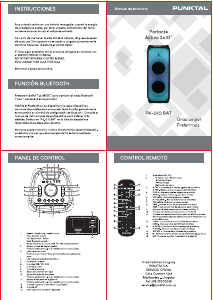 Manual de uso Punktal PK-010 BAT Altavoz