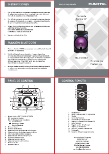 Manual de uso Punktal PK-012 BAT Altavoz